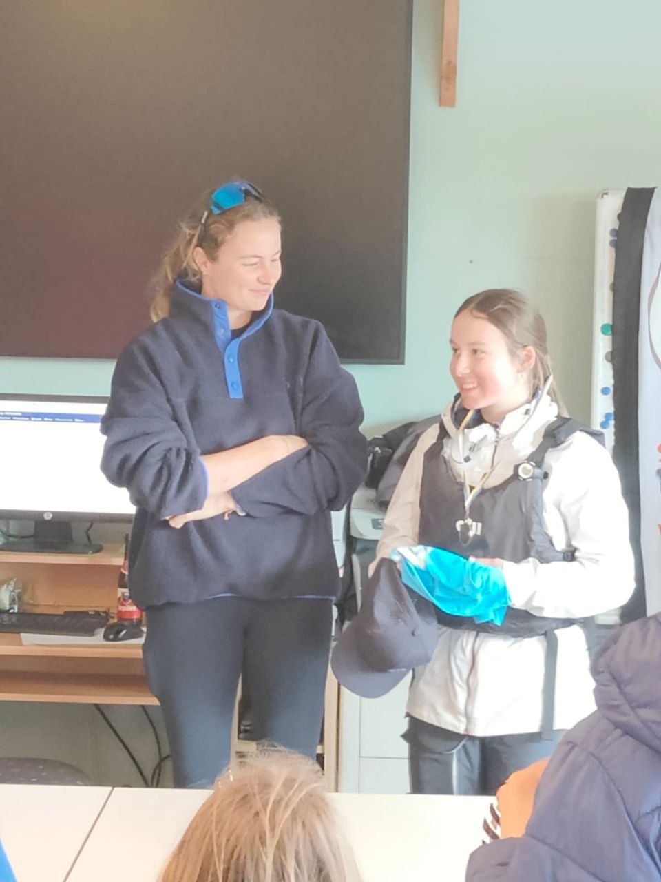 Louise-Marie et les jeunes du RCVDAVE au Spirou Trophy